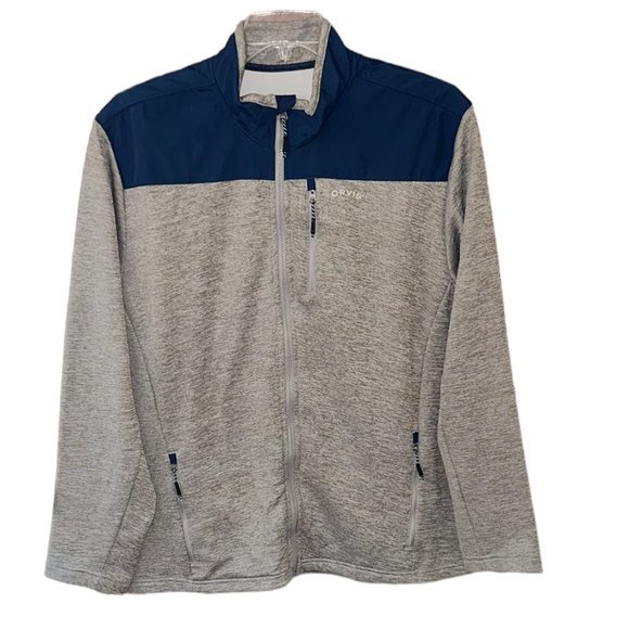 Men's Orvis Bonded Mesh‎ Fleece Full Zip Jacket XL Excellent Condition - Picture 1 of 6